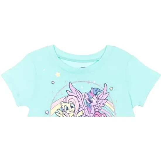 My Little Pony Girls T-Shirt and French Terry Shorts Outfit Set Toddler  image {6}