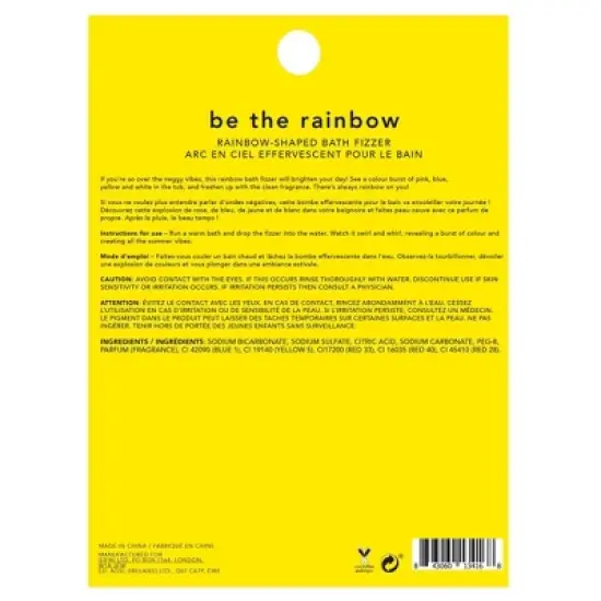 Holler and Glow Be The Rainbow Fresh Bath Bomb - 4.2oz image {1}