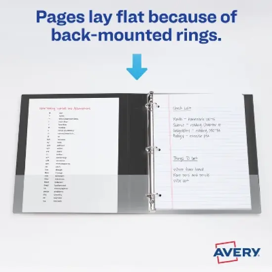 Avery Heavy-Duty View Binders, Orchid, 1" Slant Rings, Holds 250 Sheets (79272) image {5}