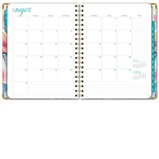 Global Printed Products Hardcover AY 2025-2026 Fashion Planner - 8.5"x11" (Watercolor Butterflies) image {7}
