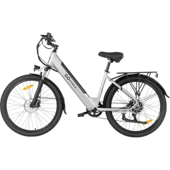 GoPowerBike GoVelo Electric Bike for Adults &ndash; 500W Motor, Removable Battery, 26&rdquo; Tires, 20 MPH Top Speed, 50+ Mile Range image {5}