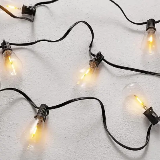 Dorcia LED Outdoor String Lights - 120" - 10 Light - PLT4043 - Black - Safavieh image {1}