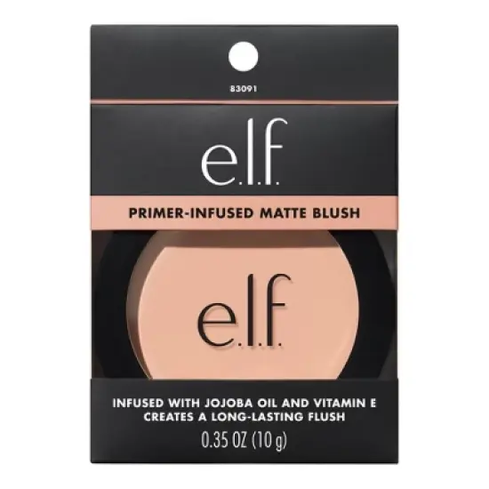 e.l.f. Primer-Infused Matte Blush - 0.35oz image {9}