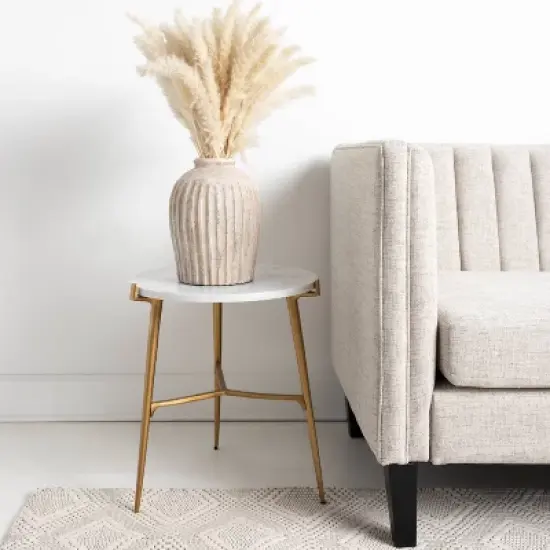 Chadton Side Table White/Gold Finish - Signature Design by Ashley image {8}