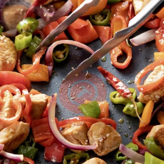 T-fal 5qt Jumbo Cooker, Unlimited Platinum Nonstick Cookware Black: Saute Pan, Tempered Glass Lid, Riveted Handle, Dishwasher-Safe image {3}