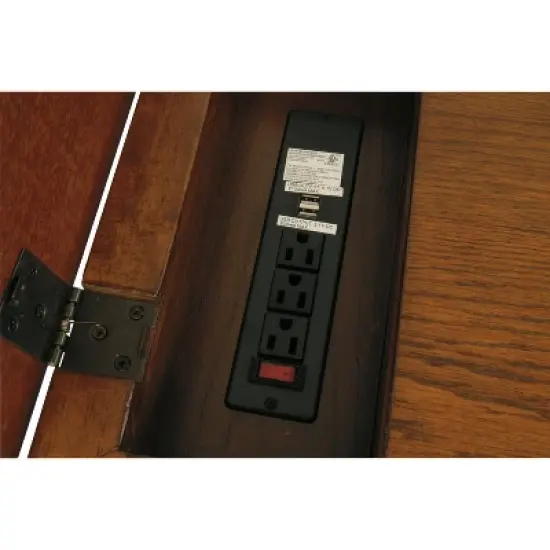 Laflorn Chairside End Side Table with USB Ports and Outlets Brown - Signature Design by Ashley image {6}