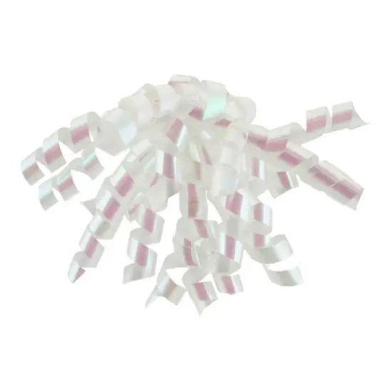 White Iridescent Curl Swirl - Spritz&trade;: Gift Packaging Accessory for All Occasions, Weddings, Birthdays, Easter image {1}