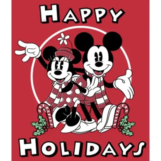 Men's Mickey & Friends Mickey & Minnie Holiday Sweatshirt image {1}