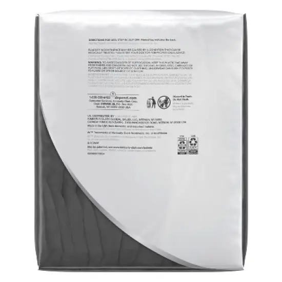 Depend Silhouette Incontinence & Postpartum Underwear for Women - Maximum Absorbency - Black image {7}