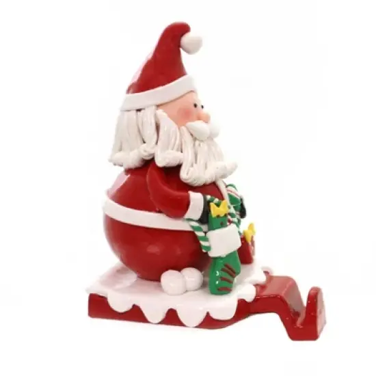 Christmas 6.5 Inch Claydough Stocking Holder Stocking Holder , Presents Holiday Candy Canes (1PC) image {1}