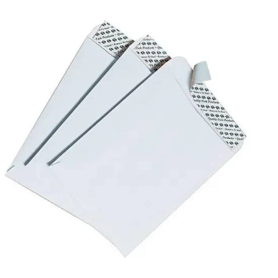 Quality Park Redi Strip Catalog Envelope #55 6 x 9 White 100/Box 44182 image {1}