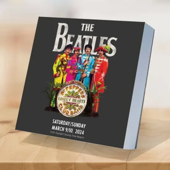 TF Publishing 2024 Daily Desktop Calendar 5.25"x5.25" The Beatles image {2}