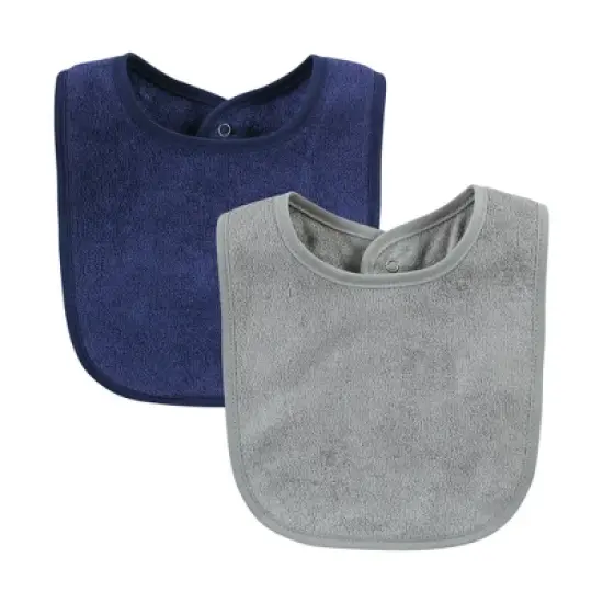 Hudson Baby Infant Boys Rayon from Bamboo Bib with Waterproof Lining 10pk, Blue Teal, One Size image {5}