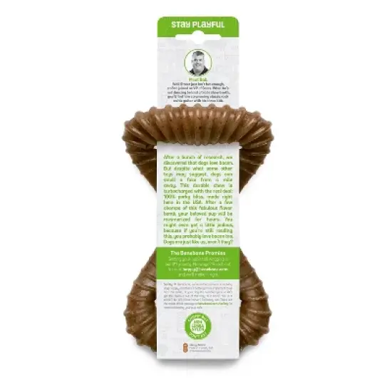 Benebone Dental Chew Dog Toy - Bacon - M image {4}