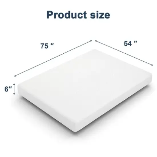 Resenkos Twin Size Memory Foam Mattress in a Box, 1.5" Gel Green Tea AeroFusion Memory Foam, 4.5" Flex Support Base Foam, Soft Touch,  6" image {6}