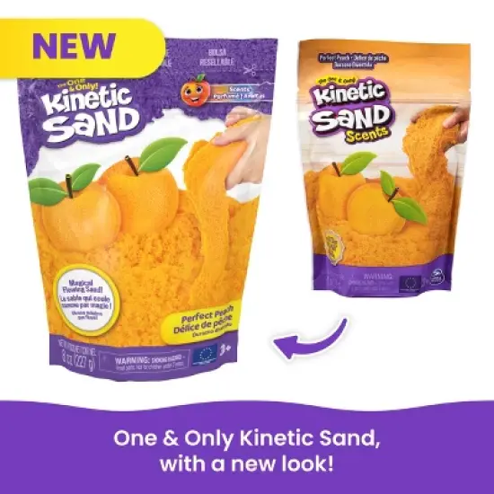 Kinetic Sand 8oz Scented Sand Peach image {4}