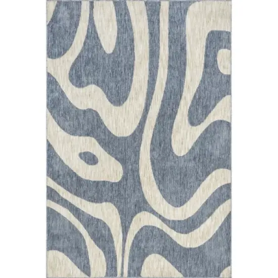 Izzy Retro Swirls Kids Area Rug image {9}