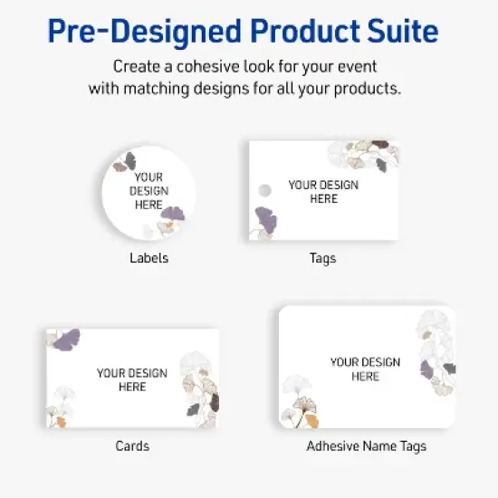 Avery Rounded Corner Postcards, Floral Design, 4.75" x 5.5", 20ct image {6}