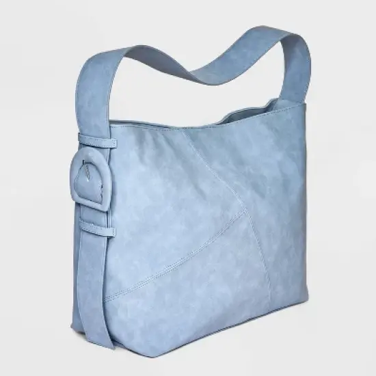 Suede Tote Handbag - Future Collective&trade; with Reese Blutstein Light Blue image {2}