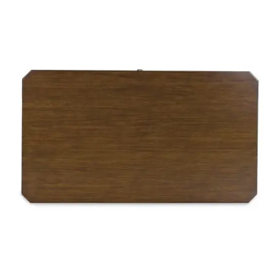 Signature Design by Ashley Trenmour Mid-Century Modern Rectangular Coffee Table with Storage Drawer, Casters & Shelf, Brown image {8}