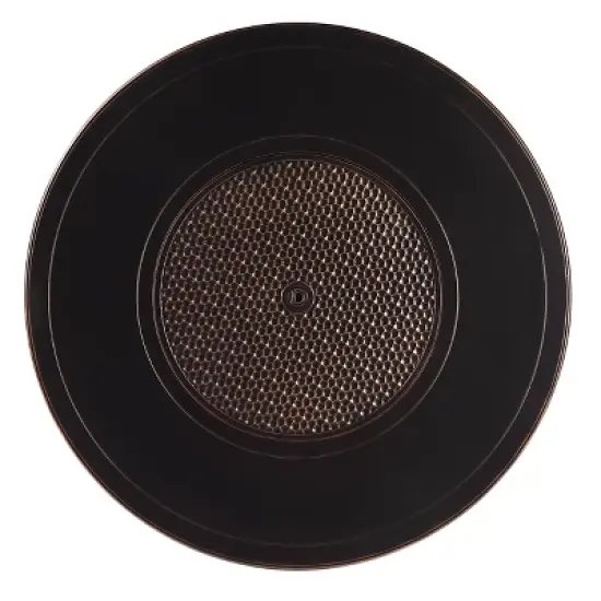 5pc Outdoor Fire Table Set with Hammered 44" Round Fire Table, 4 Deep Seating Swivel Rocking Chairs & Table Fabric Covers - Oakland Living image {4}