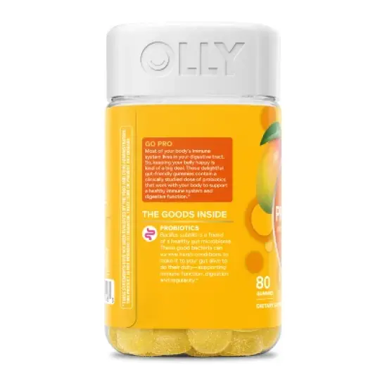 OLLY Probiotic Gummies - Tropical Mango - 80ct image {6}