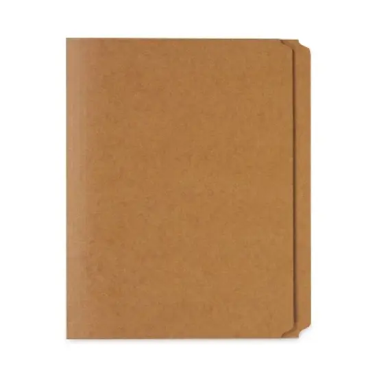 Universal Office 100pk Kraft Letter File Folders Top Tab: Cardstock, Non-Pronged, 150 Sheet Capacity, 12"x10" Brown image {4}