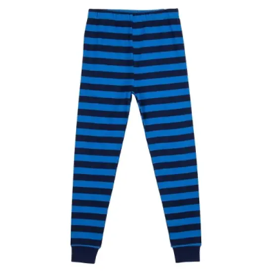 Naruto Classic Characters Youth Blue Striped Long Sleeve Pajama Set image {3}
