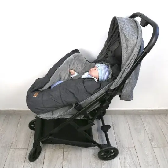 JOYB 2-in-1 Universal Stroller Sleeping Bag & Cushion, Fleece-Lined Sleep Sack for Stroller image {5}
