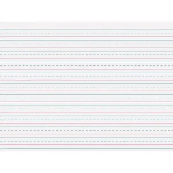 Pacon&reg; Handwriting Tablet, White, 1/2 in x 1/4 in x 1/4 in Ruled Long, 12" x 9", 40 Sheets, Pack of 12 image {3}