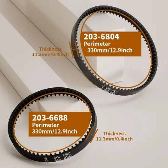 Bissell ProHeat 2X Deep Cleaning Brush Left Side1 Belt # 2036688,203-6688, 18-3302-07 image {2}