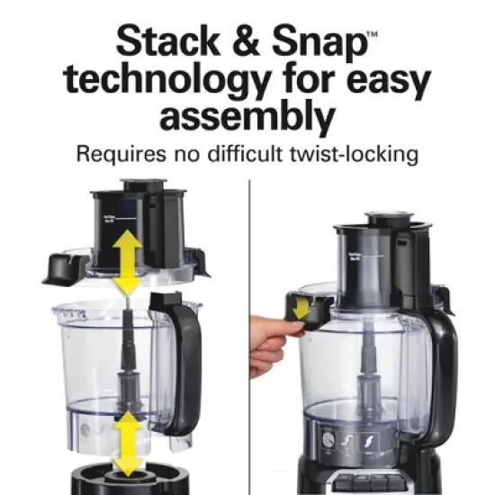 Hamilton Beach 12 Cup Stack and Snap Food Processor image {1}