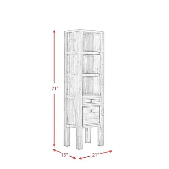 70" Lenox Side Bookshelf - Picket House Furnishings image {10}