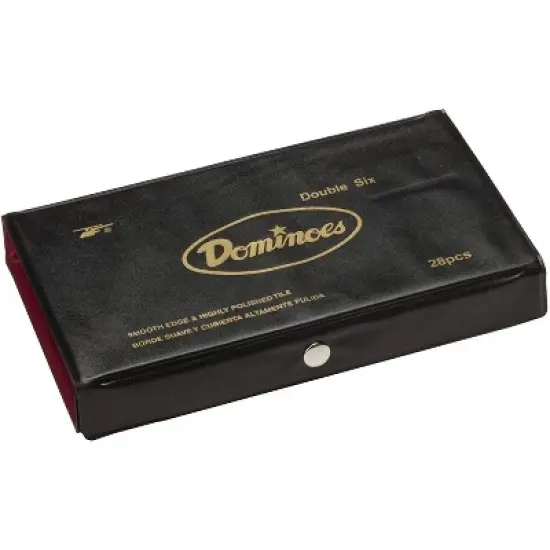 WE Games Double Six Dominoes with Spinners - Ivory Tiles, Club Size image {3}