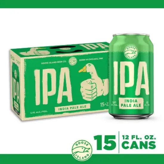 Goose Island IPA Beer - 15pk/12 fl oz Cans image {9}