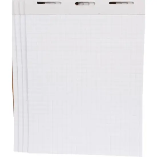 School Smart Graph Paper Easel Pads, 27 x 34 Inches, 50 Sheets, Pack of 4 image {1}