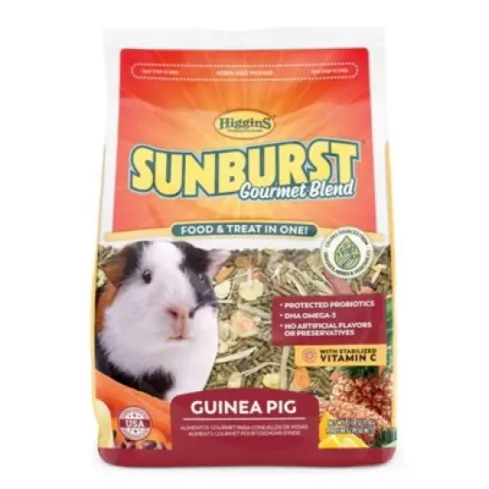 Higgins Sunburst Gourmet Blend Guinea Pig Food, 25lb Bag image {2}