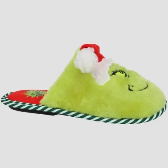 The Grinch Kids' Holiday Scuff Slippers - Green image {2}