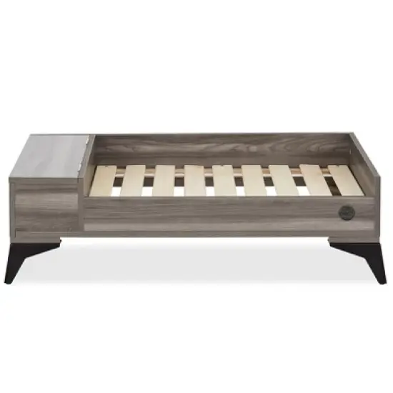 TailZzz Wyatt Wooden Pet Bed with Mattress Elevated Pet Bed  Wooden Pet Bed with Storage  Greenguard Gold Certified Wooden Pet Bed image {2}