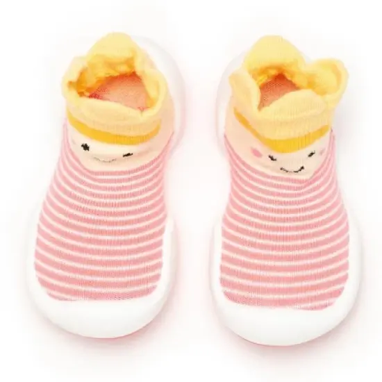 Komuello Baby Girl First Walk Sock Shoes Crown Princess image {10}