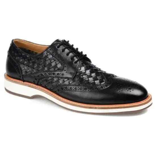Thomas & Vine Medium and Wide Width Mens Radcliff Tru Comfort Foam Lace-up Woven Wingtip Derby image {9}
