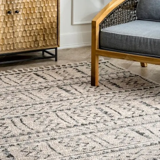 nuLOOM Akua Bands Tassel Area Rug image {5}