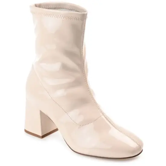 Journee Collection Womens Reice Square Toe Block Heel Ankle Booties image {11}
