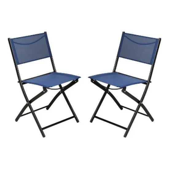 Flash Furniture Brazos Set of 2 Commercial Grade Indoor/Outdoor Folding Chairs with Flex Comfort Material Backs and Seats and Metal Frames image {8}