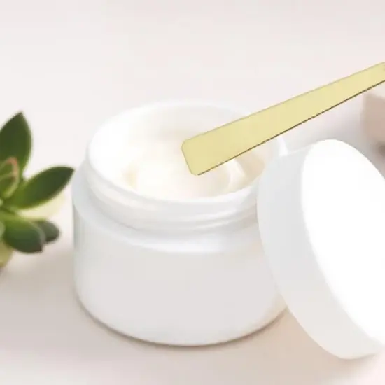 Unique Bargains Hangable Flat Shape Mini Makeup Cosmetic Spoon 2 Pcs image {1}