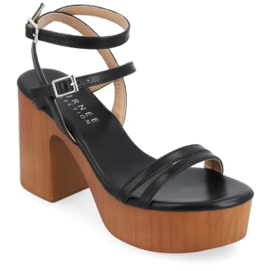 Journee Collection Womens Emerynn Tru Comfort Foam Platform Clog Multi Strap Sandals image {9}