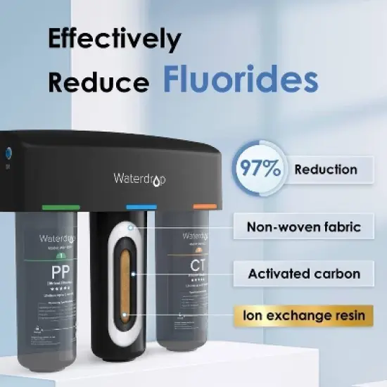 Waterdrop TSB 8 Layer High Capacity Under Sink Water Filter with Extra 10-PP Water Filter image {5}