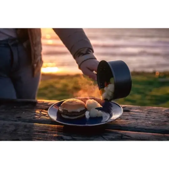 Stansport Enamel Camping Tableware Set 24 Pieces Blue image {8}