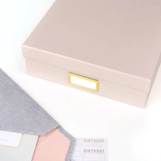 Sugar Paper Essentials Document Box Pink: Desk Organizer & Document Holder for Office Supplies image {3}