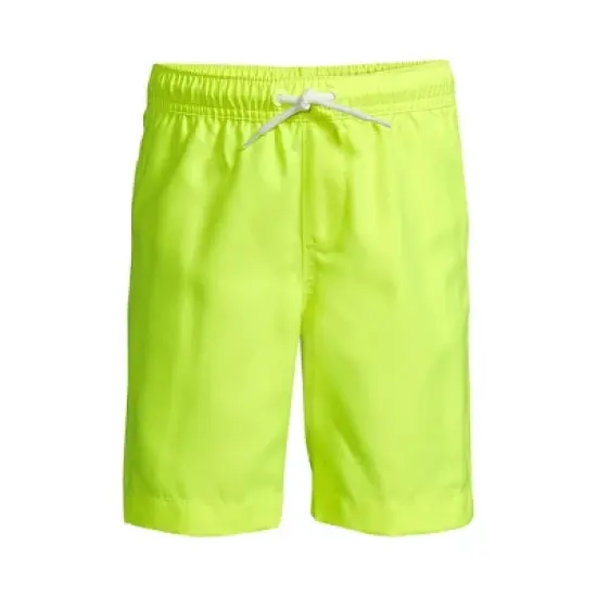 Lands' End Boys Solid Swim Trunks image {4}